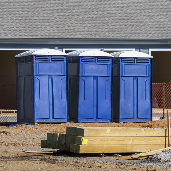 how can i report damages or issues with the porta potties during my rental period in Kimberly ID